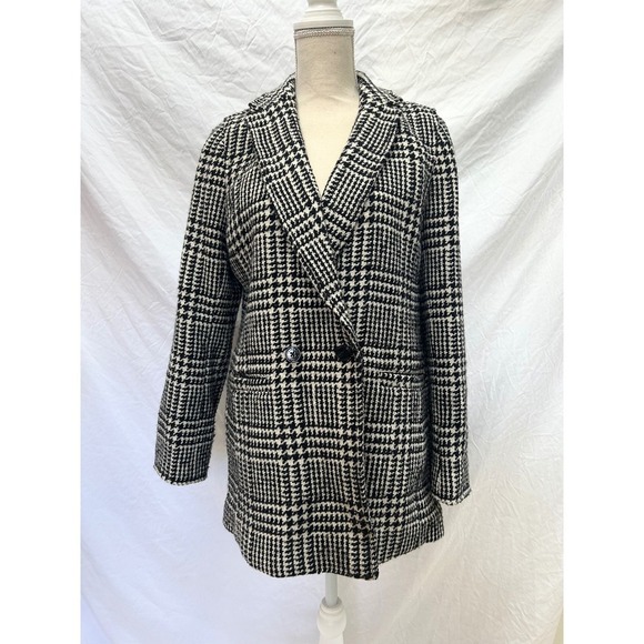 Talbots Jackets & Blazers - Talbots Houndstooth Blazer Womens Size 10 Black White Career Jacket